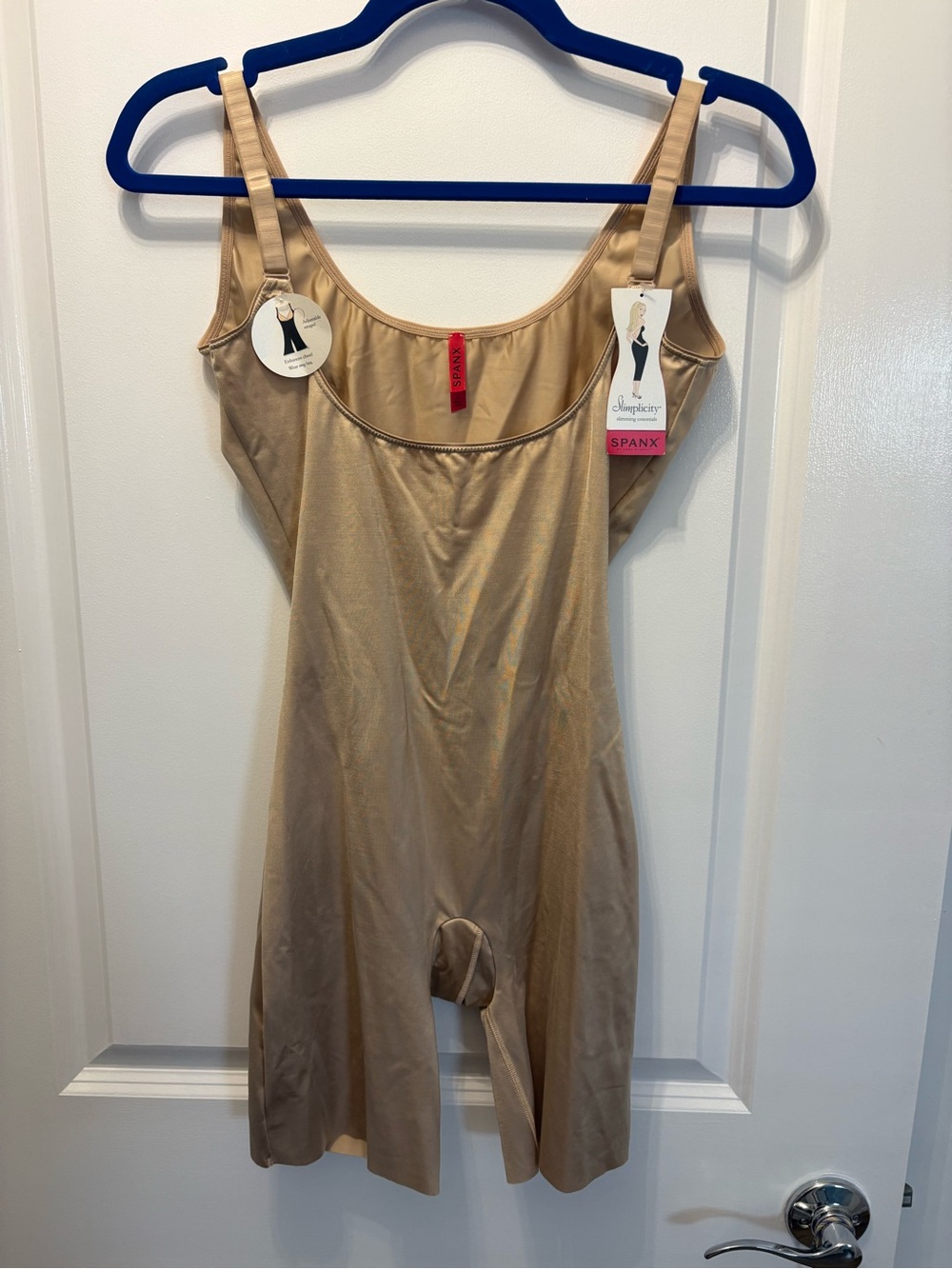 SPANX Nude open bust Full-Body Shapewear Short Bodysuit